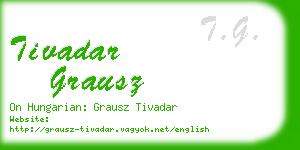 tivadar grausz business card